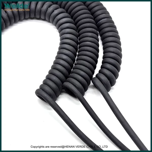 Kabel Melingkar Spiral PUR 5 Inti 0,12mm