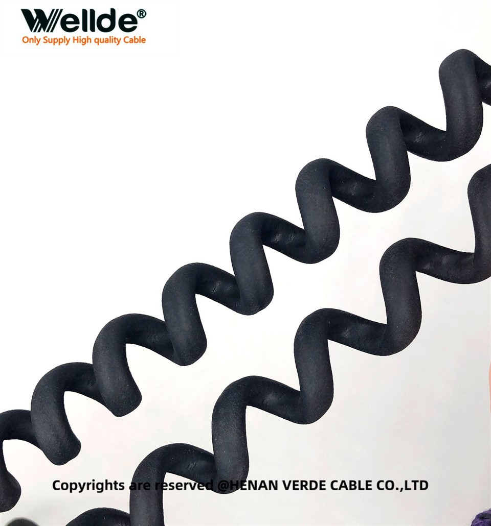 Insulated Silver-plated Copper Spiral Cable