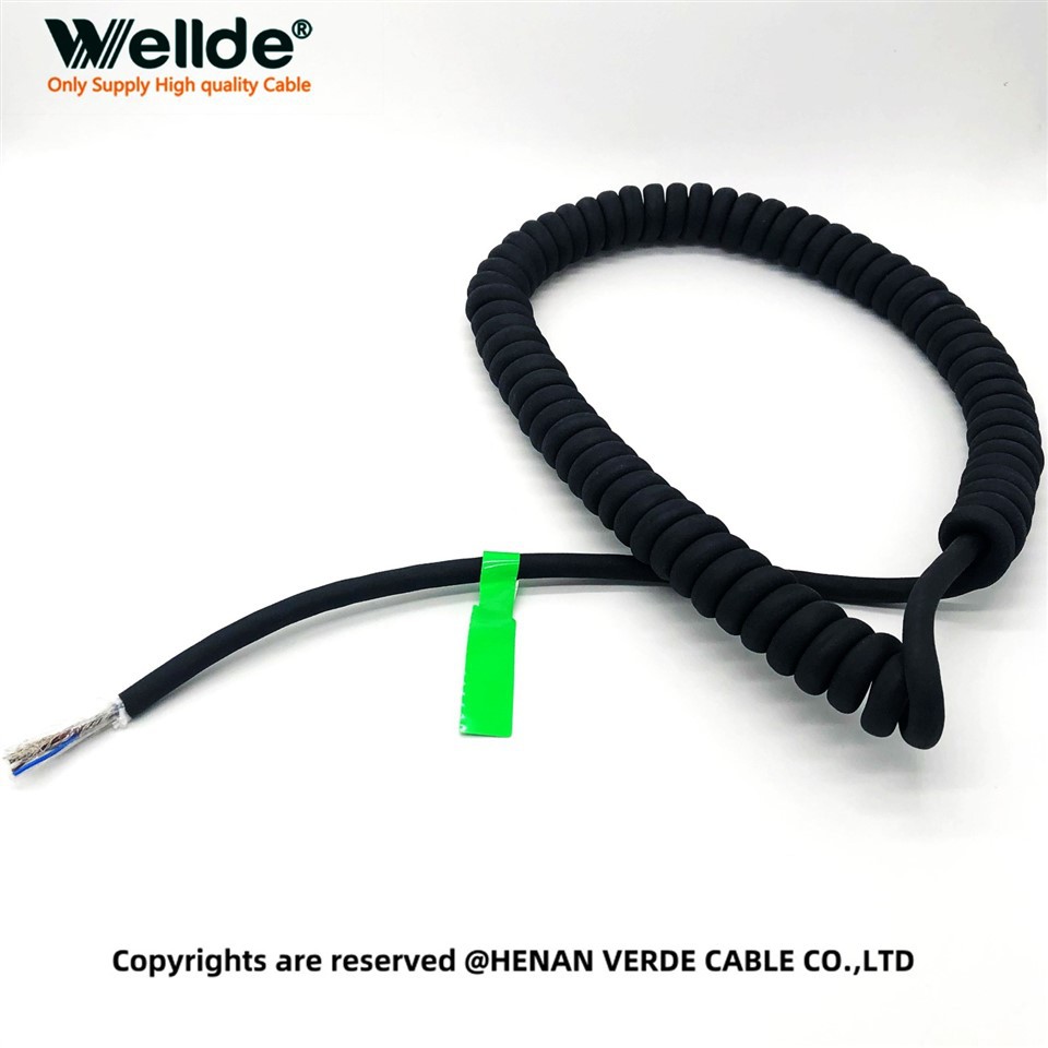 Insulated Silver-plated Copper Spiral Cable