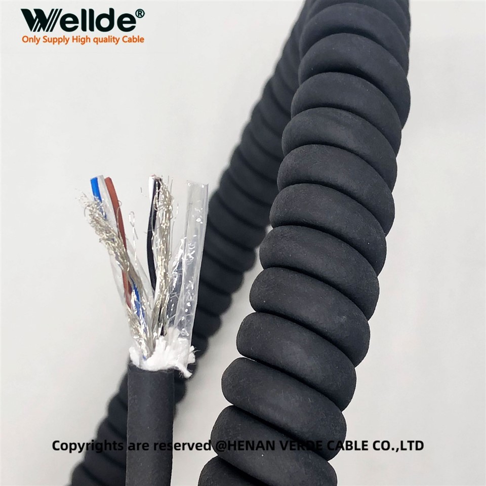 Insulated Silver-plated Copper Spiral Cable