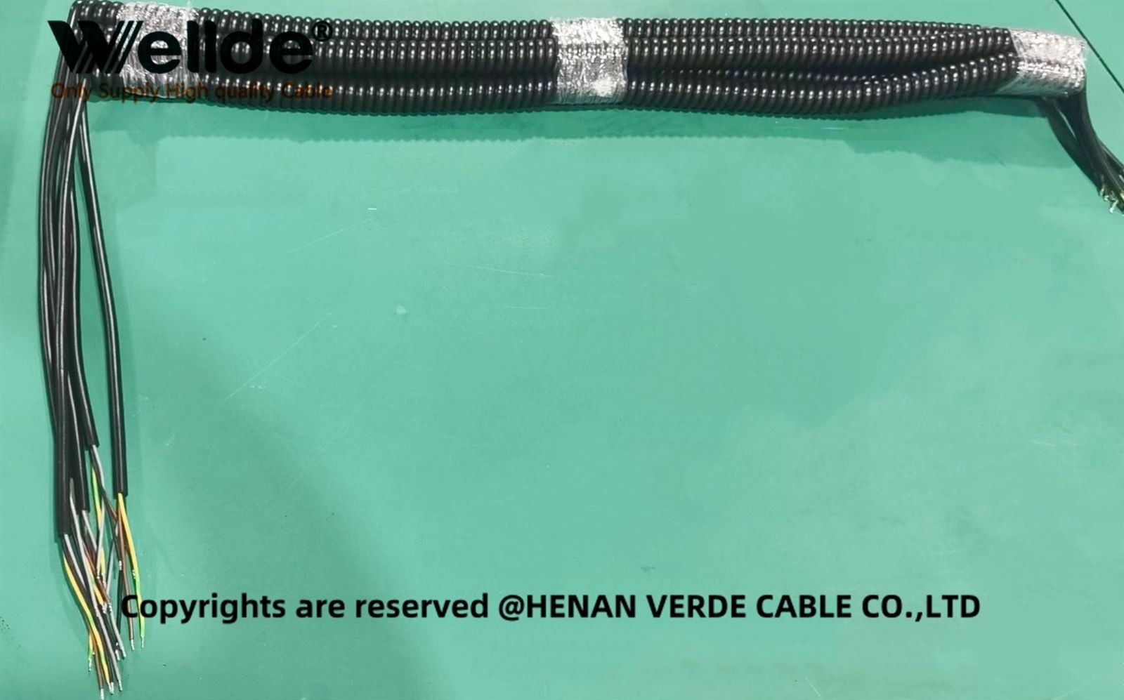 4 Core 075mm Coiled Cable