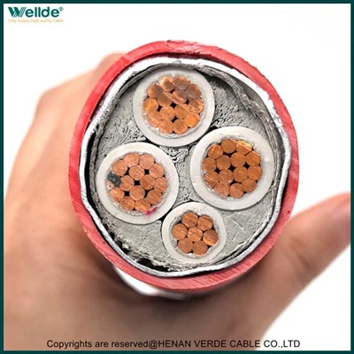 3-Kabel Tahan Api Struktur Empat Inti Utama dan 1 Tambahan