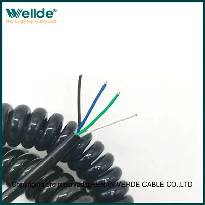 Kabel Spiral Melingkar Jaket PVC